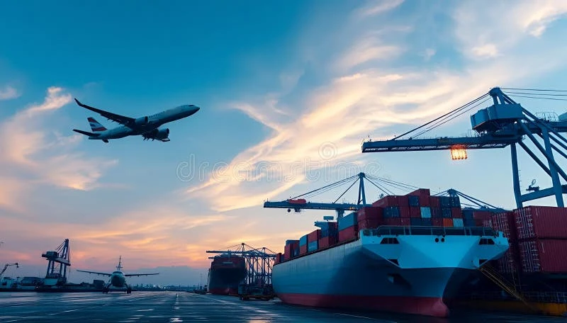 Air freight and sea freight logistics routes for reducing shipping costs from Dubai